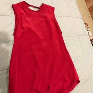 Alice + Olivia Silk Back-Draped Blouse